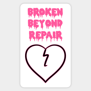 Broken Hearted Sticker